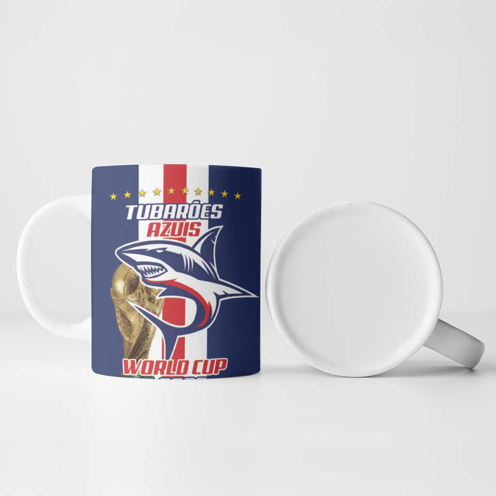 Cape Verde Football 2026 Ceramic Mug Tubaroes Azuis Go Champion