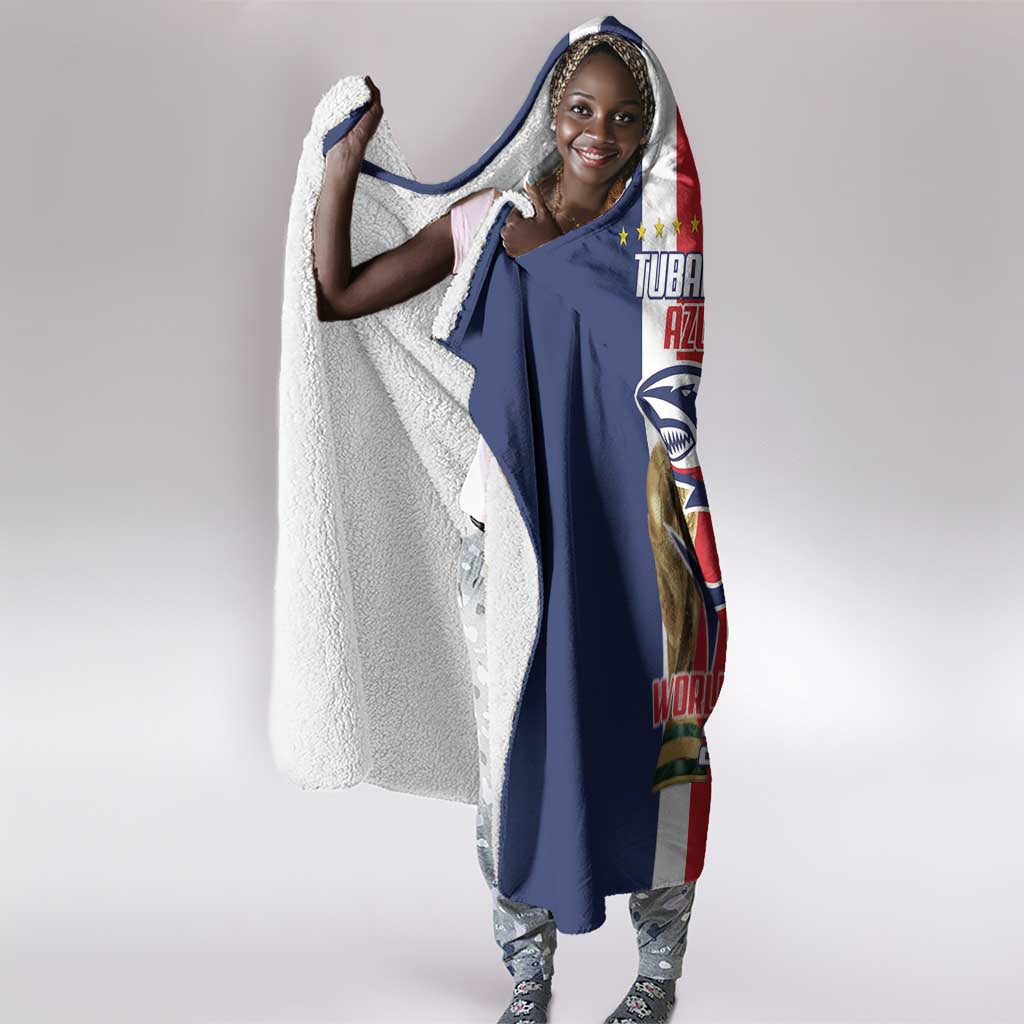 Cape Verde Football 2026 Hooded Blanket Tubaroes Azuis Go Champion - African Pride