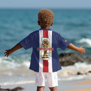 Cape Verde Football 2026 Kid Hawaiian Shirt Tubaroes Azuis Go Champion LT18