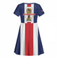 Cape Verde Football 2026 Kid Short Sleeve Dress Tubaroes Azuis Go Champion LT18