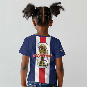 Cape Verde Football 2026 Kid T shirt Tubaroes Azuis Go Champion LT18