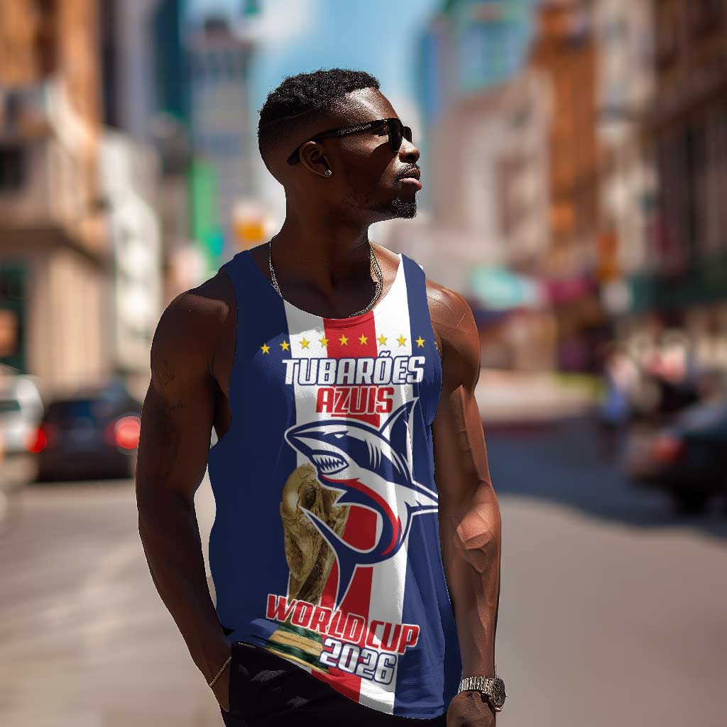 Cape Verde Football 2026 Men Tank Top Tubaroes Azuis Go Champion - African Pride