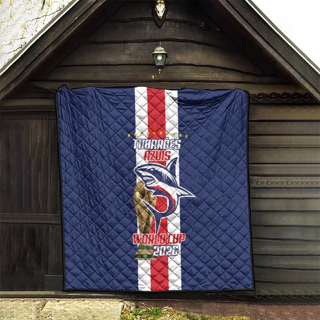 Cape Verde Football 2026 Quilt Tubaroes Azuis Go Champion - African Pride