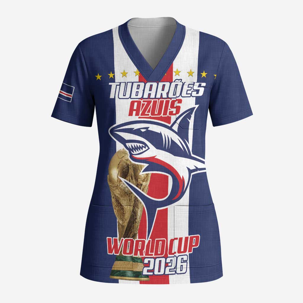 Cape Verde Football 2026 Scrub Top Tubaroes Azuis Go Champion - African Pride