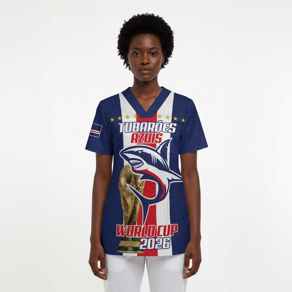 Cape Verde Football 2026 Scrub Top Tubaroes Azuis Go Champion - African Pride