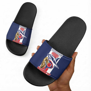 Cape Verde Football 2026 Slide Sandals Tubaroes Azuis Go Champion