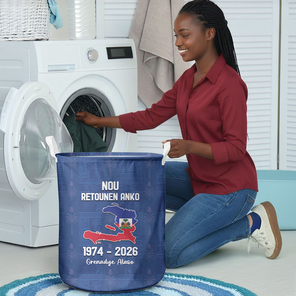 Haiti Football Laundry Basket Nou Retounen Anko 1974-2026
