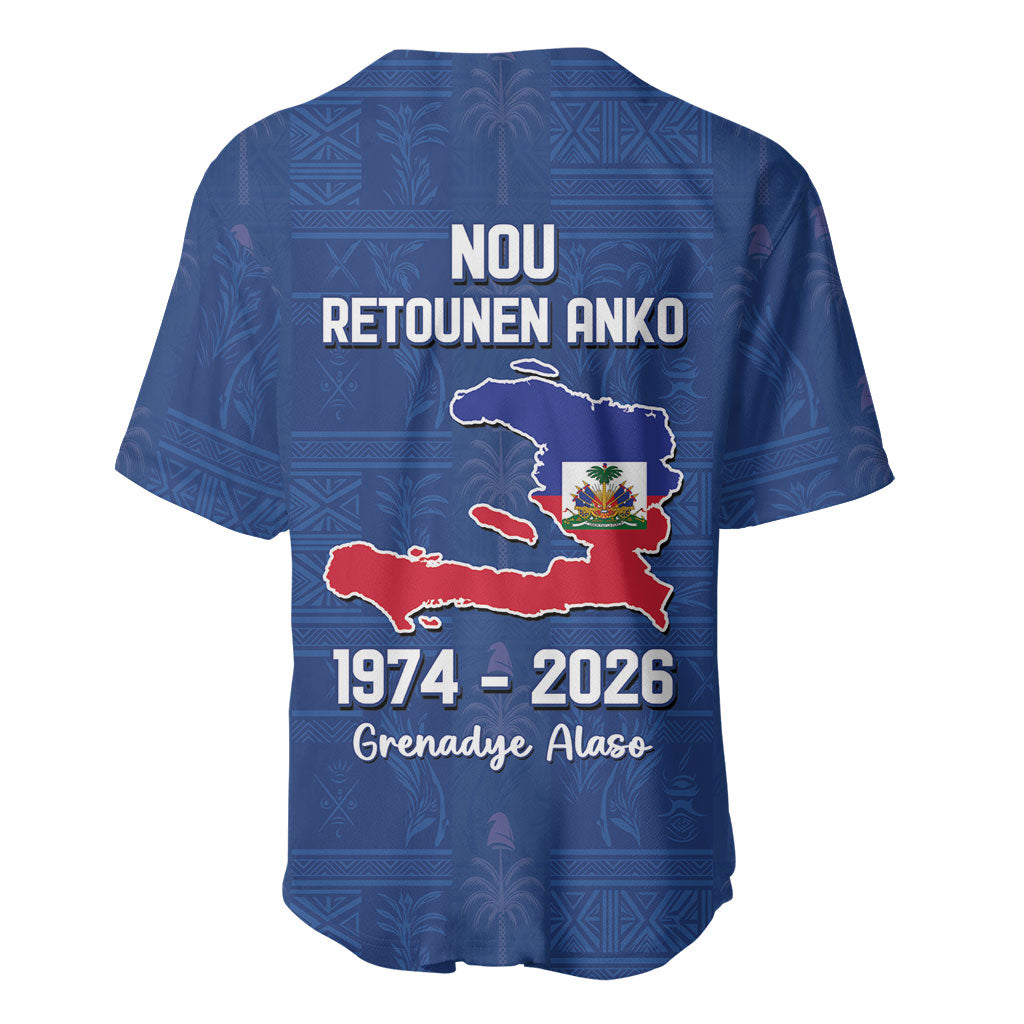 Haiti Football Baseball Jersey Nou Retounen Anko 1974-2026