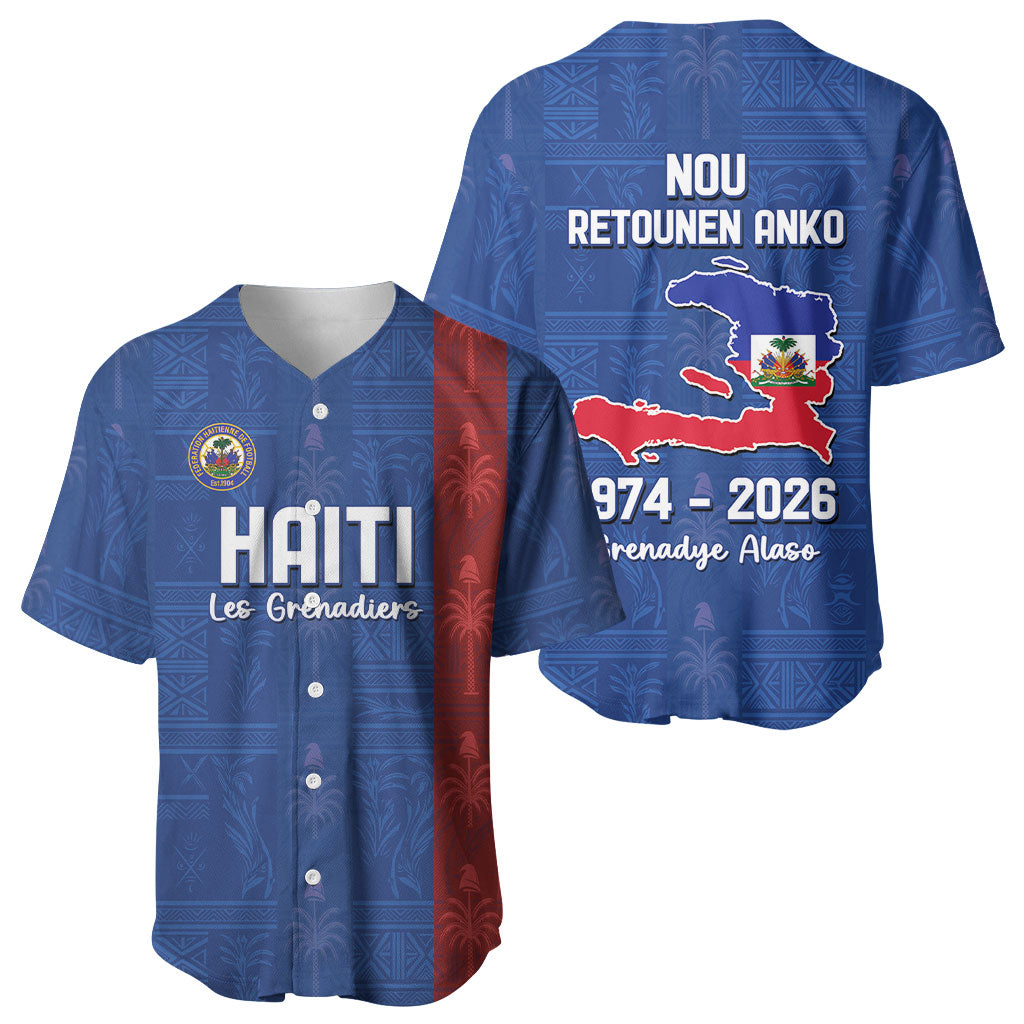 Haiti Football Baseball Jersey Nou Retounen Anko 1974-2026
