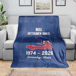 Haiti Football Blanket Nou Retounen Anko 1974-2026