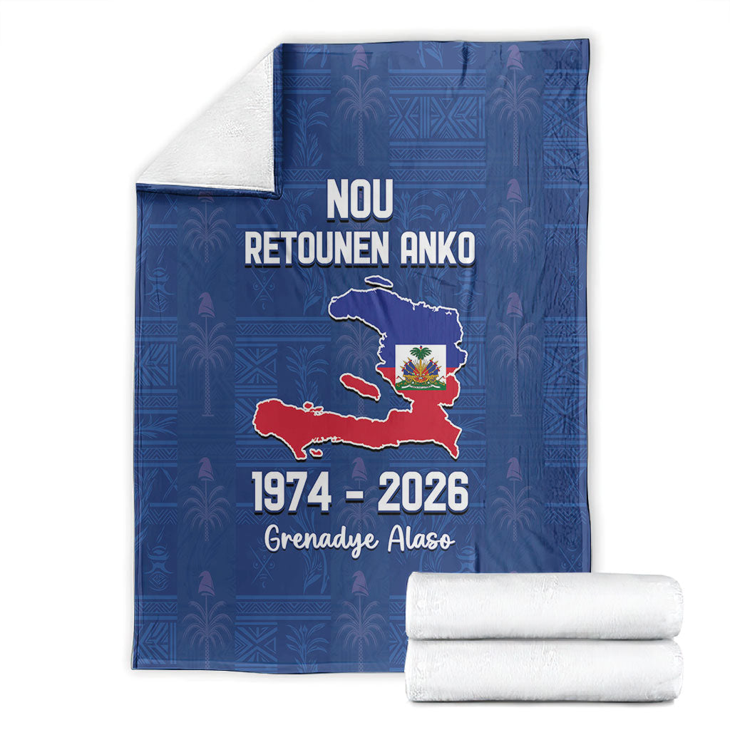 Haiti Football Blanket Nou Retounen Anko 1974-2026