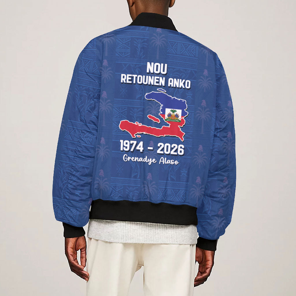 Haiti Football Bomber Jacket Nou Retounen Anko 1974-2026