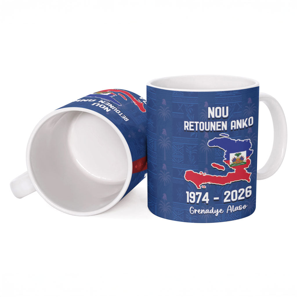 Haiti Football Ceramic Mug Nou Retounen Anko 1974-2026