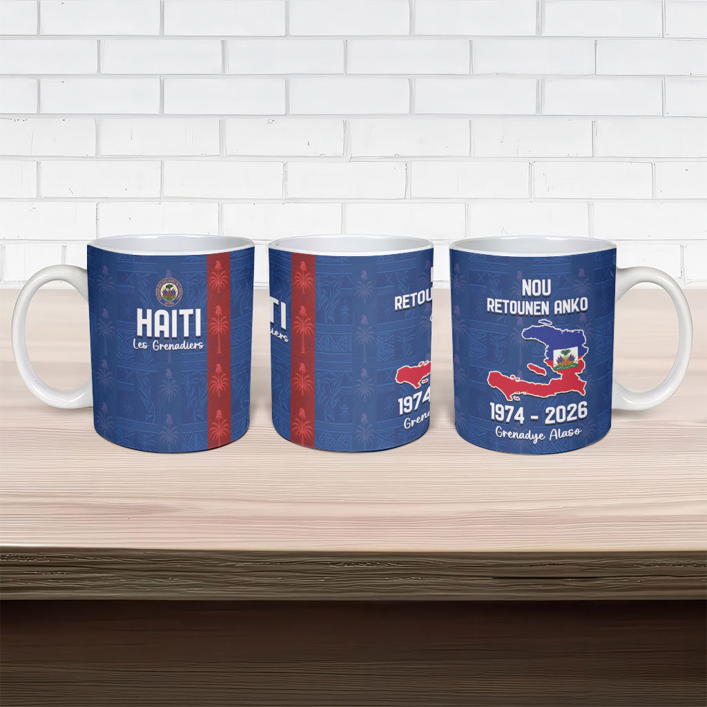 Haiti Football Ceramic Mug Nou Retounen Anko 1974-2026