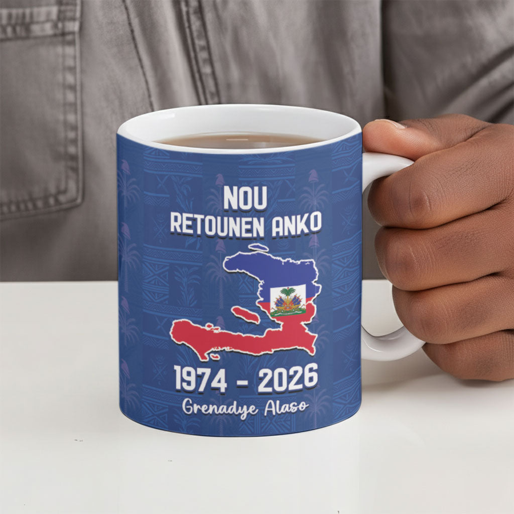 Haiti Football Ceramic Mug Nou Retounen Anko 1974-2026