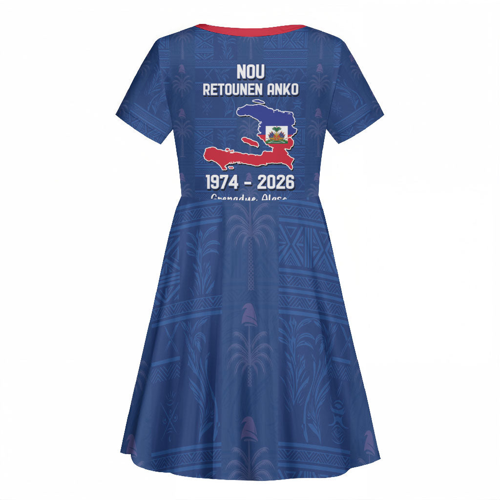 Haiti Football Kid Short Sleeve Dress Nou Retounen Anko 1974-2026