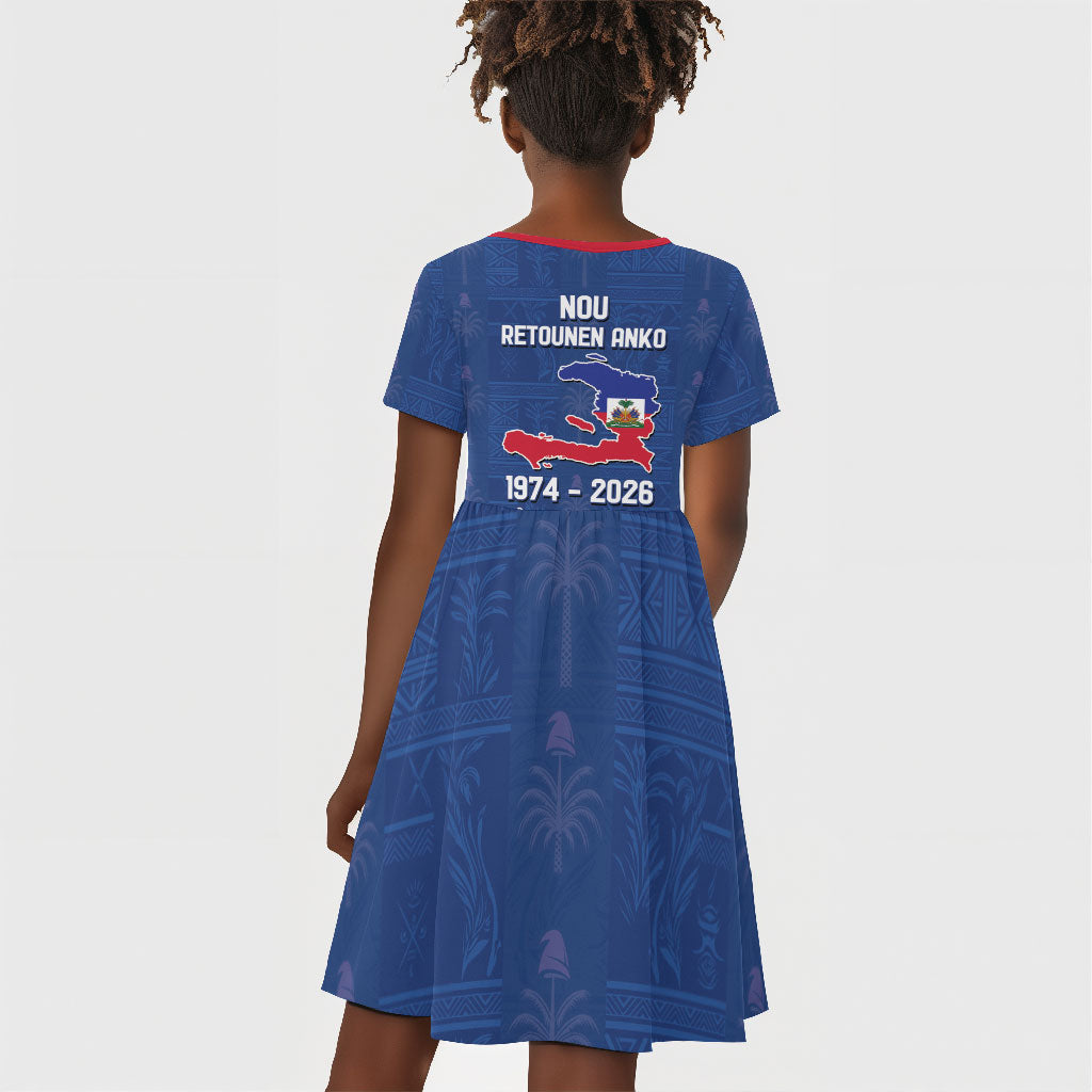 Haiti Football Kid Short Sleeve Dress Nou Retounen Anko 1974-2026