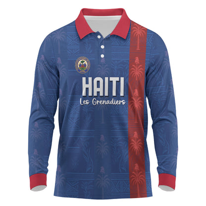 Haiti Football Long Sleeve Polo Shirt Nou Retounen Anko 1974-2026