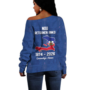 Haiti Football Off Shoulder Sweater Nou Retounen Anko 1974-2026