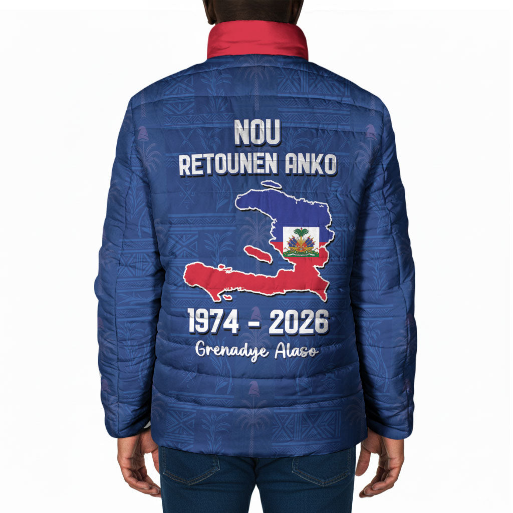 Haiti Football Padded Jacket Nou Retounen Anko 1974-2026