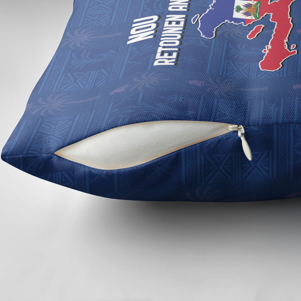 Haiti Football Pillow Cover Nou Retounen Anko 1974-2026