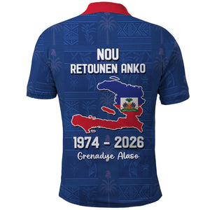 Haiti Football Polo Shirt Nou Retounen Anko 1974-2026