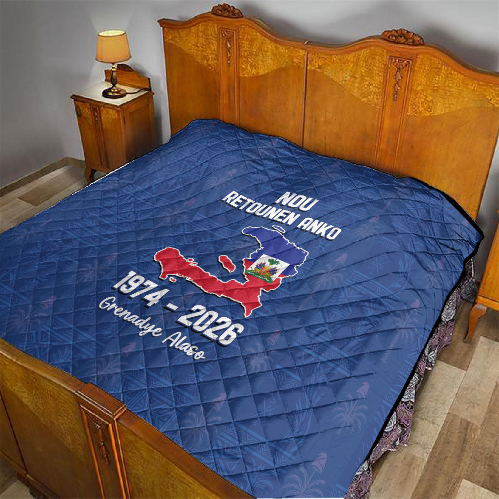 Haiti Football Quilt Nou Retounen Anko 1974-2026
