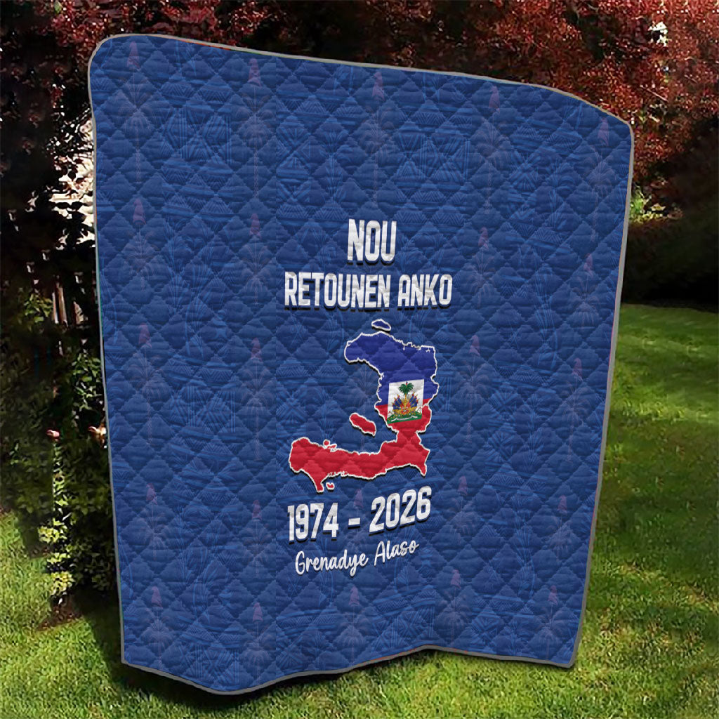 Haiti Football Quilt Nou Retounen Anko 1974-2026