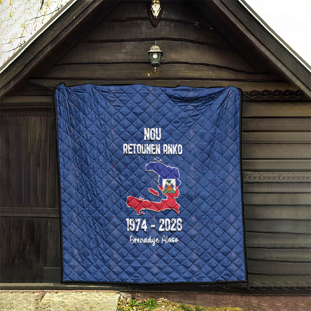 Haiti Football Quilt Nou Retounen Anko 1974-2026