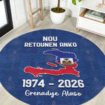 Haiti Football Round Carpet Nou Retounen Anko 1974-2026