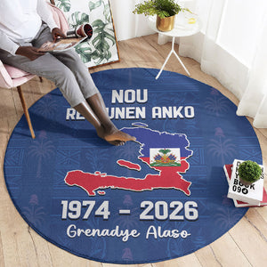 Haiti Football Round Carpet Nou Retounen Anko 1974-2026