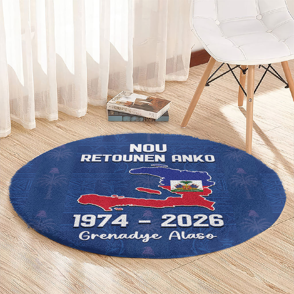 Haiti Football Round Carpet Nou Retounen Anko 1974-2026
