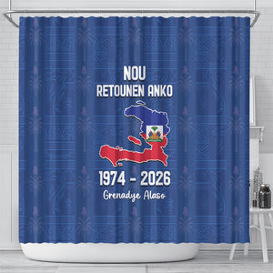 Haiti Football Shower Curtain Nou Retounen Anko 1974-2026