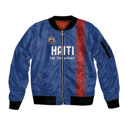 Haiti Football Sleeve Zip Bomber Jacket Nou Retounen Anko 1974-2026