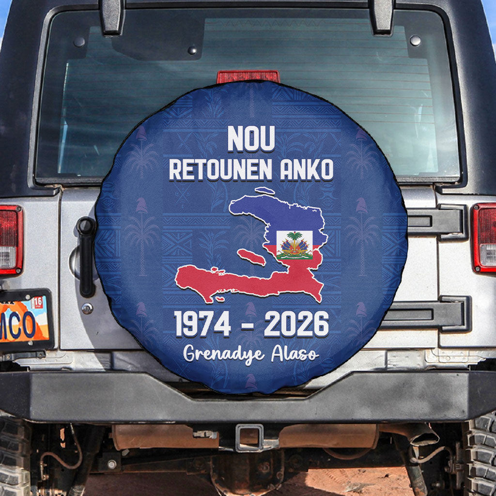 Haiti Football Spare Tire Cover Nou Retounen Anko 1974-2026