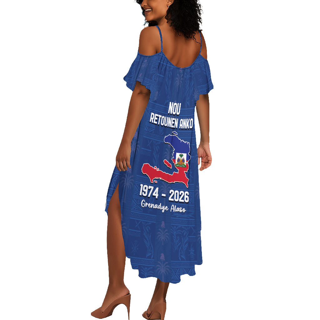 Haiti Football Summer Maxi Dress Nou Retounen Anko 1974-2026