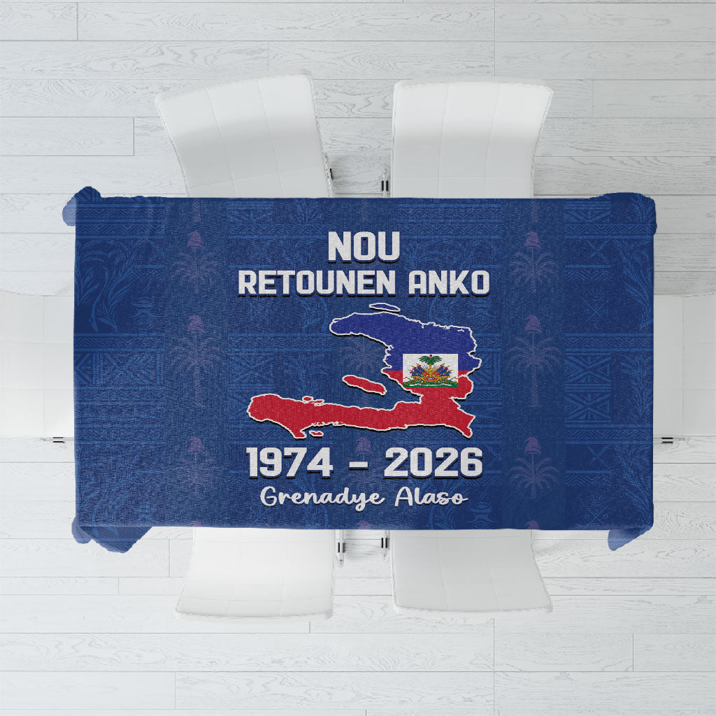 Haiti Football Tablecloth Nou Retounen Anko 1974-2026