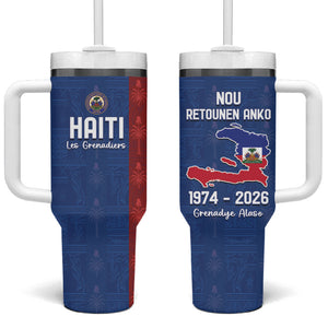 Haiti Football Tumbler With Handle Nou Retounen Anko 1974-2026
