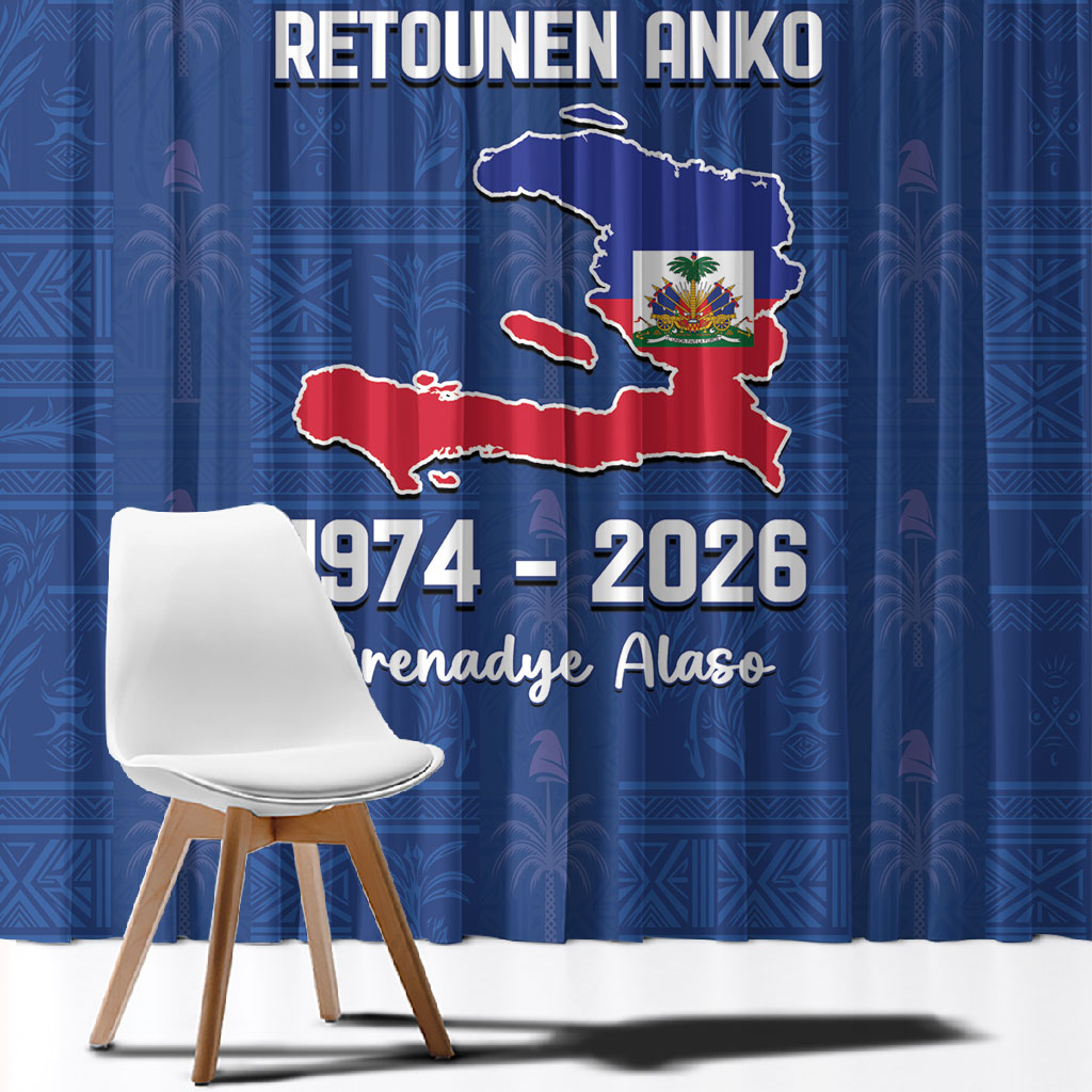 Haiti Football Window Curtain Nou Retounen Anko 1974-2026