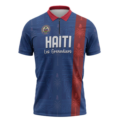 Haiti Football Zipper Polo Shirt Nou Retounen Anko 1974-2026