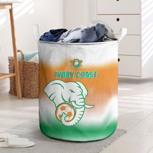 Ivory Coast Football Laundry Basket Proud Elephant Fan Edition