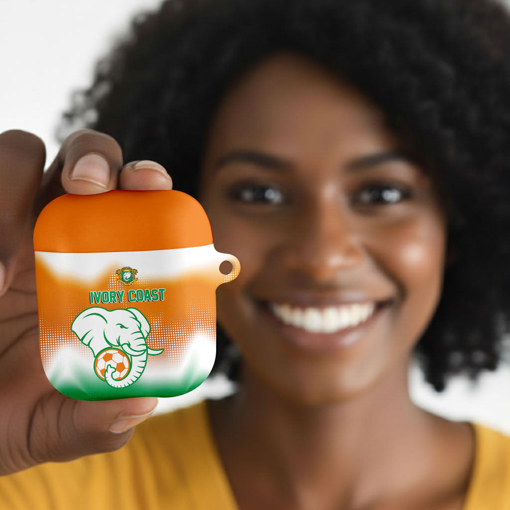 Ivory Coast Football AirPods Case Proud Elephant Fan Edition