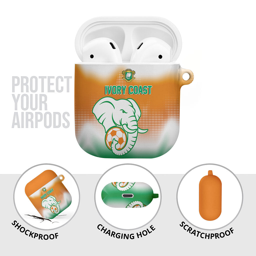 Ivory Coast Football AirPods Case Proud Elephant Fan Edition
