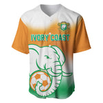 Custom Ivory Coast Football Baseball Jersey Proud Elephant Fan Edition