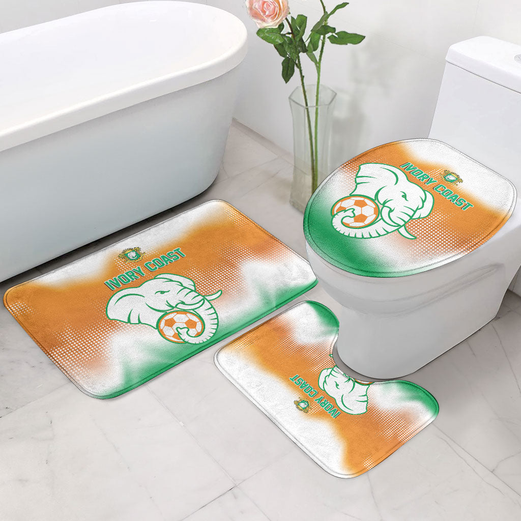 Ivory Coast Football Bathroom Set Proud Elephant Fan Edition
