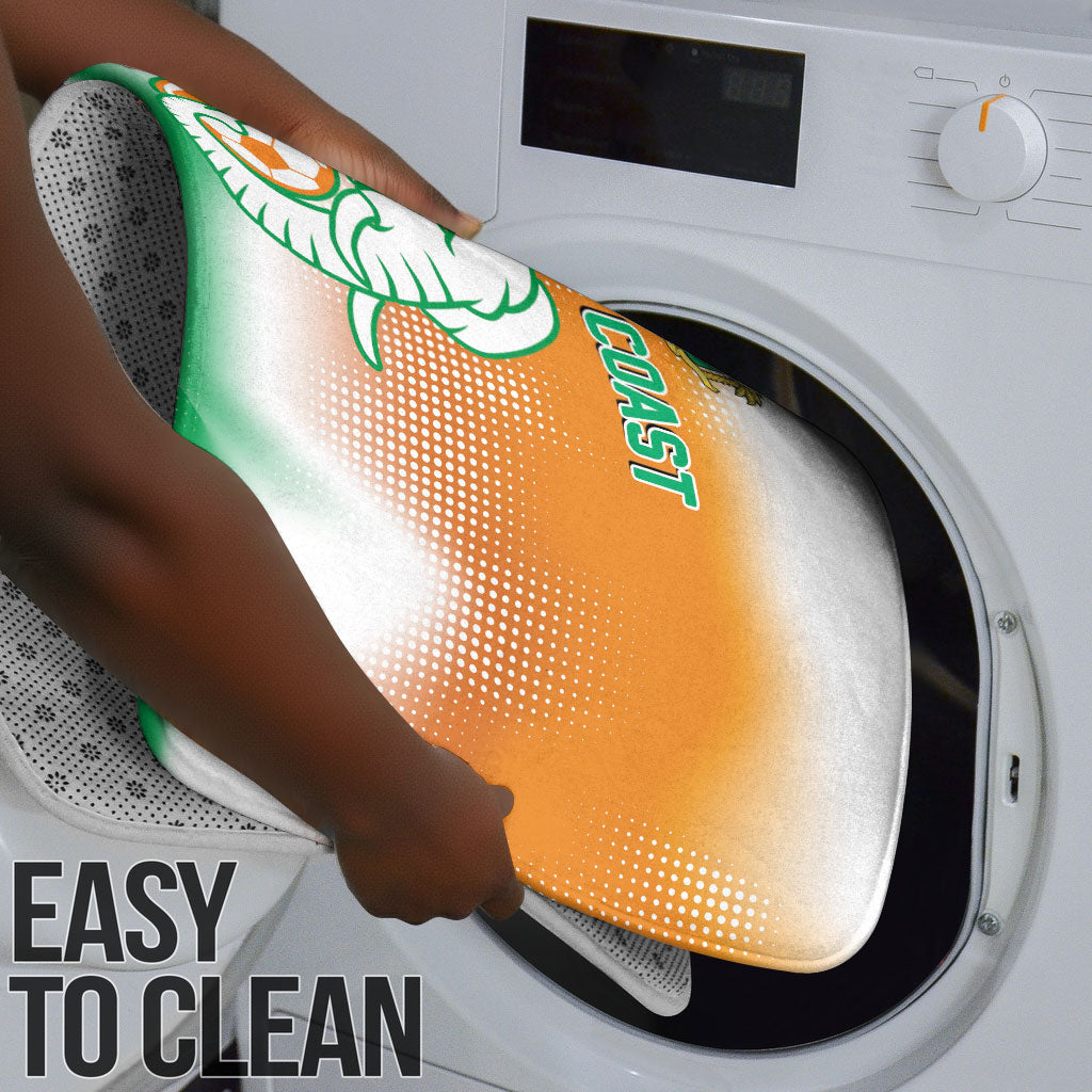 Ivory Coast Football Bathroom Set Proud Elephant Fan Edition