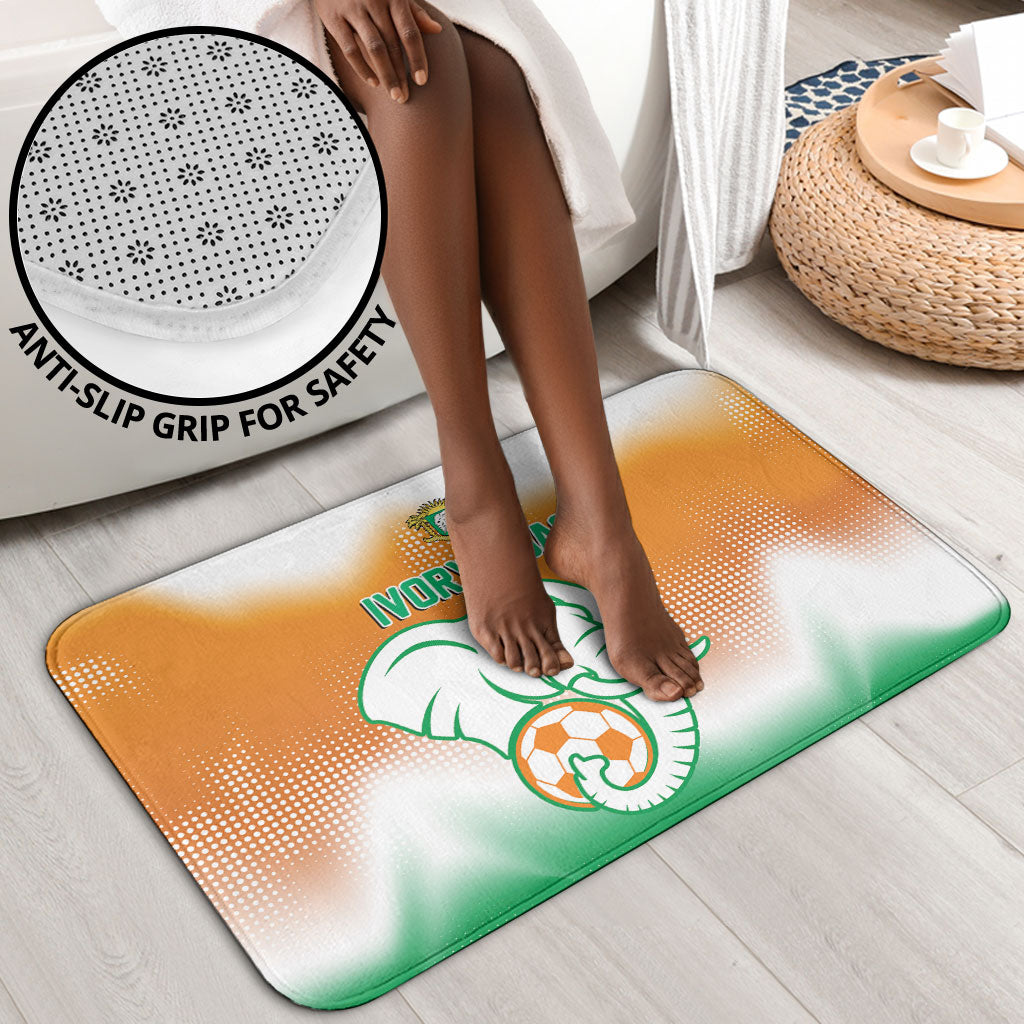 Ivory Coast Football Bathroom Set Proud Elephant Fan Edition