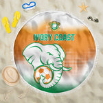 Ivory Coast Football Beach Blanket Proud Elephant Fan Edition
