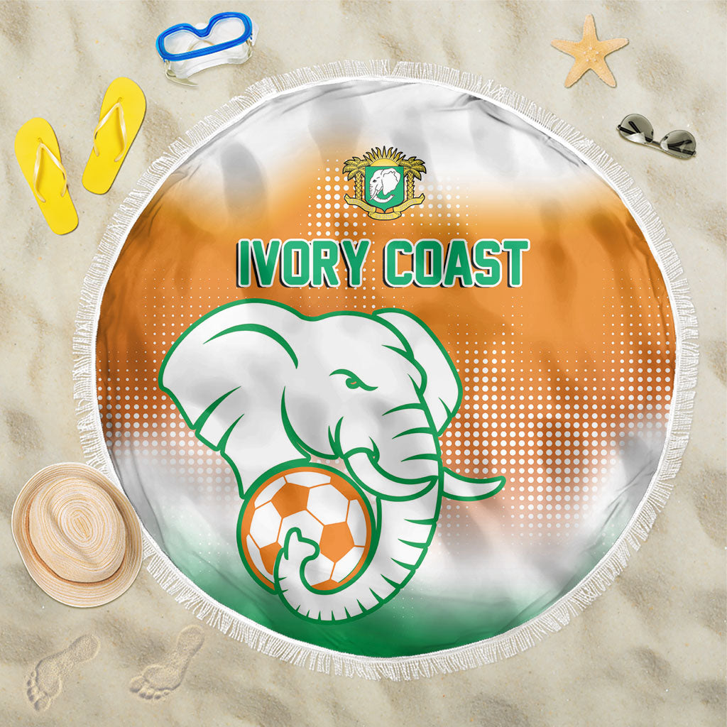 Ivory Coast Football Beach Blanket Proud Elephant Fan Edition