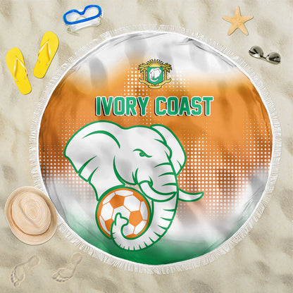Ivory Coast Football Beach Blanket Proud Elephant Fan Edition